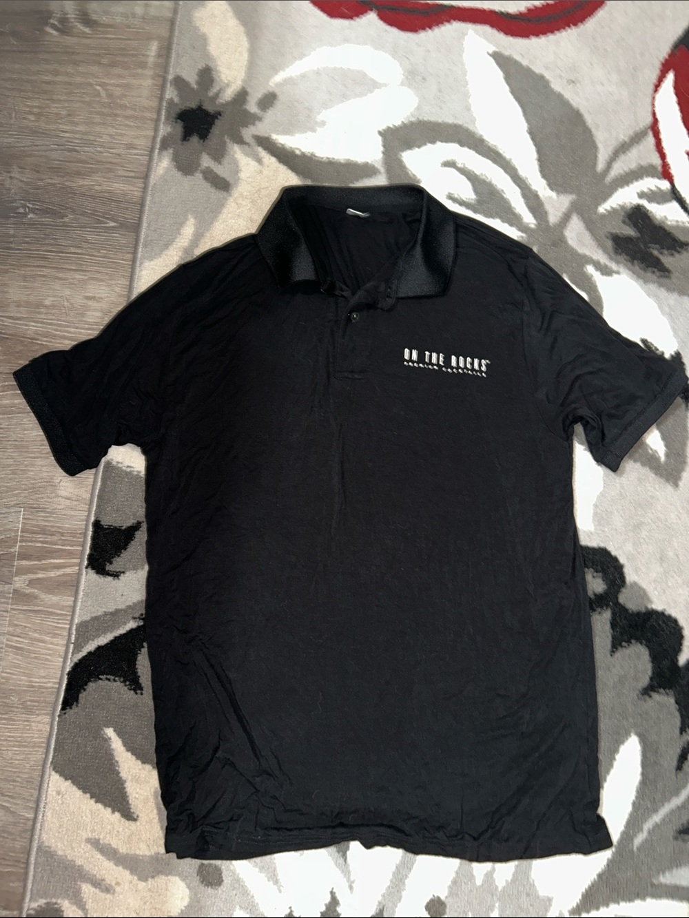Men's “On The Rocks Premium Cocktails”Polo Shirt